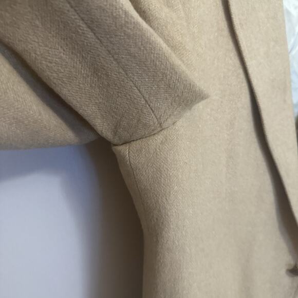 Vintage STABLERS Tan 100% Camel Hair Men’s Sport Coat, Sz 44R~Made In USA, Mich. - Picture 9 of 11